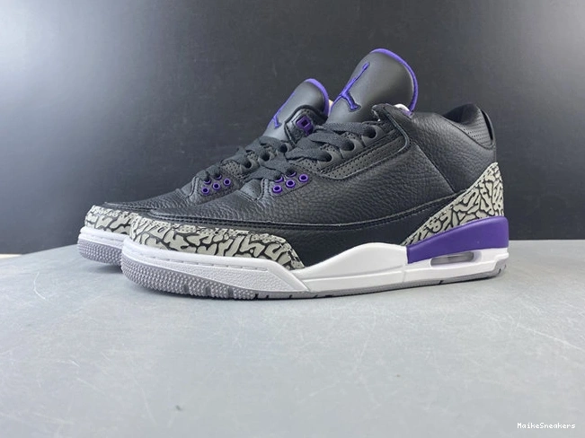 MaikeSneakers CT8532- Black FlexibleFit Court Purple Jordan3 3845 1028